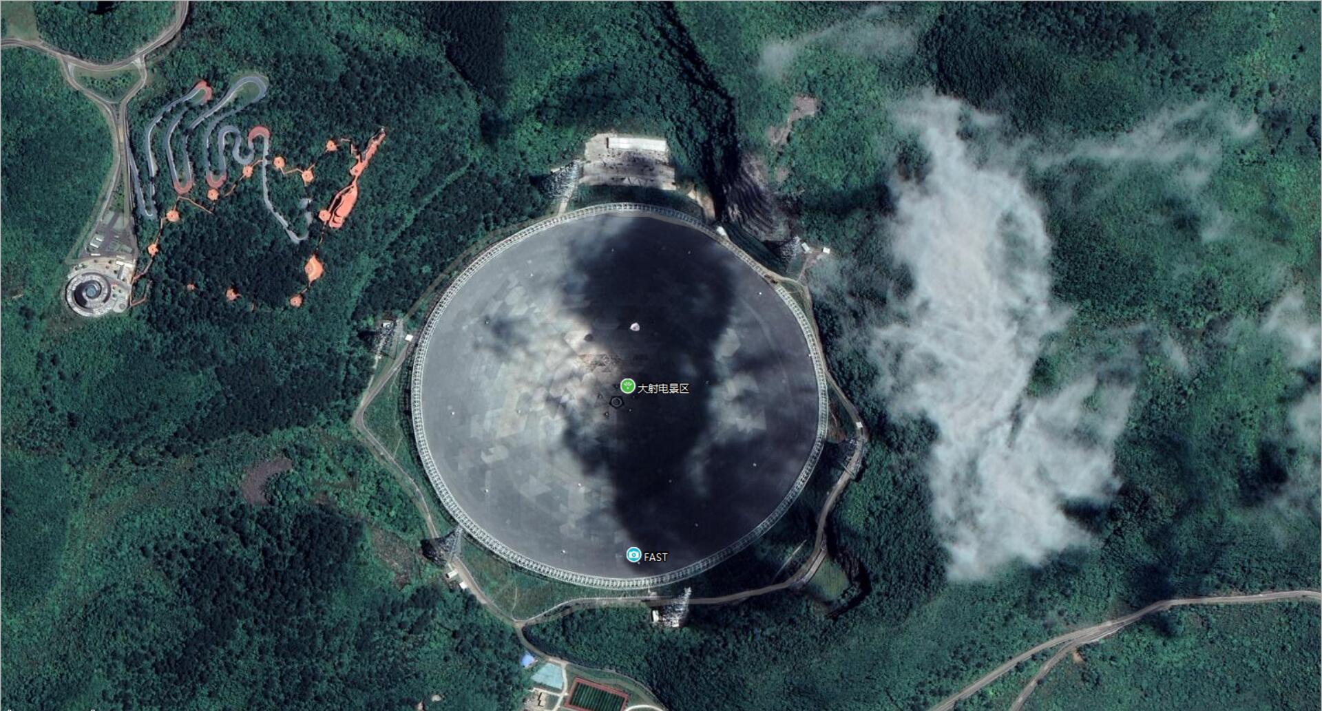 從衛(wèi)星地圖一覽，建設(shè)中國(guó)天眼的貴州平塘到底是怎樣的地方？